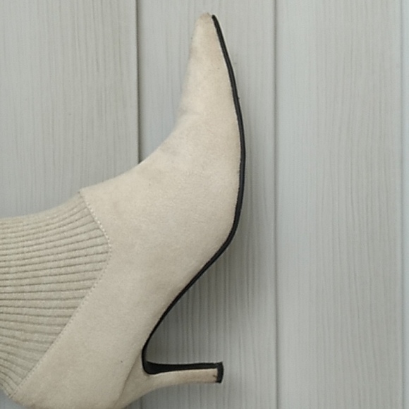 Vintage, Rampage, Fabric, Upper Balance, Beige Boots, beautiful - Picture 11 of 11